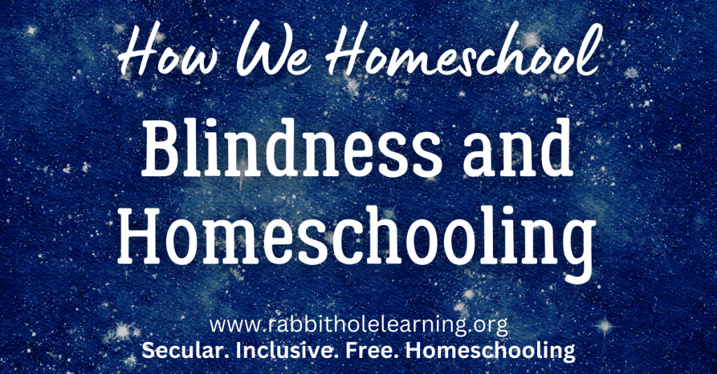 How We Homeschool: Blindness and&nbsp;Homeschooling