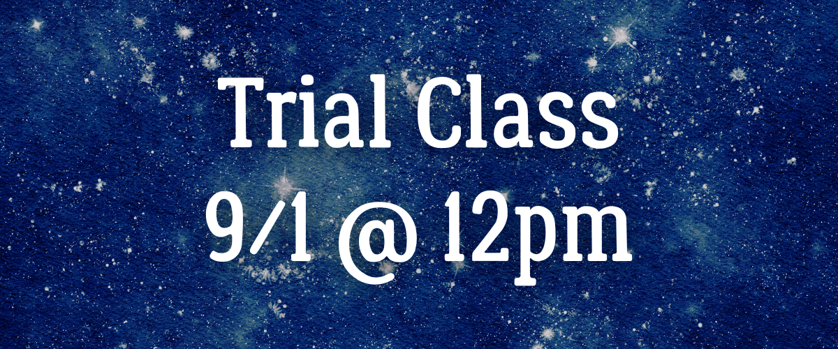 “Pay What You Want” Trial Class 9/1 @ 12pm ET